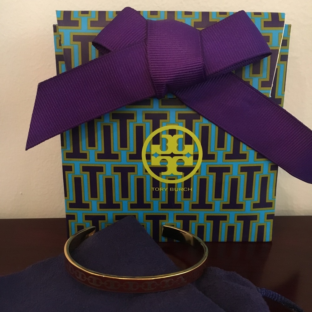 Tory Burch Gemini Link Delicate Printed Cuff